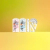 Cartoon pattern ruler set, student stationery measuring tools, 15cm, 20cm, 30cm three-piece set details Picture